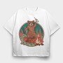 Raccoon Beer, Tricou Oversize Barbati (Unisex)