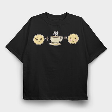 Coffee Emojis, Tricou Oversize Barbati (Unisex)