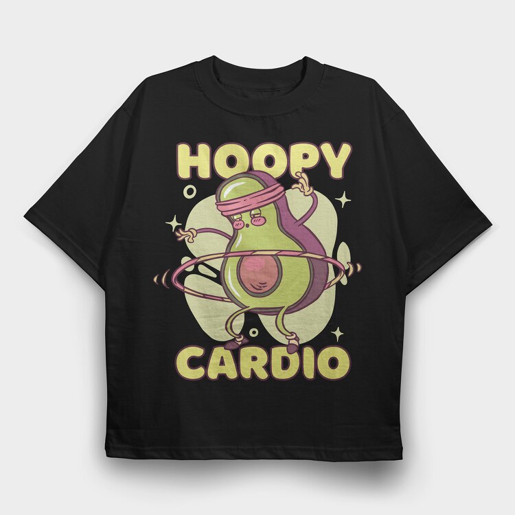Avocado Hoolahoop, Tricou Oversize Barbati (Unisex)