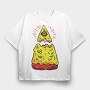 Illuminati Pizza, Tricou Oversize Barbati (Unisex)