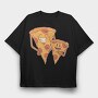 Pizza Family, Tricou Oversize Barbati (Unisex)