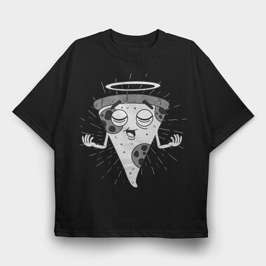 Sacred Pizza, Tricou Oversize Barbati (Unisex)
