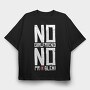 No Girlfriend, Tricou Oversize Barbati (Unisex)