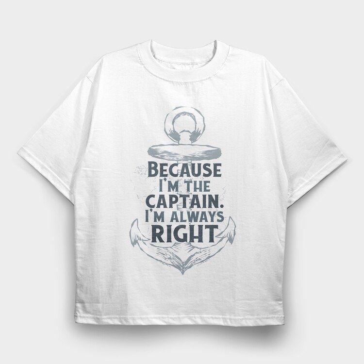 Captain, Tricou Oversize Barbati (Unisex)