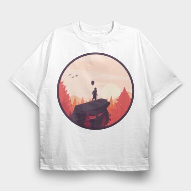 Mountain Boy, Tricou Oversize Barbati (Unisex)