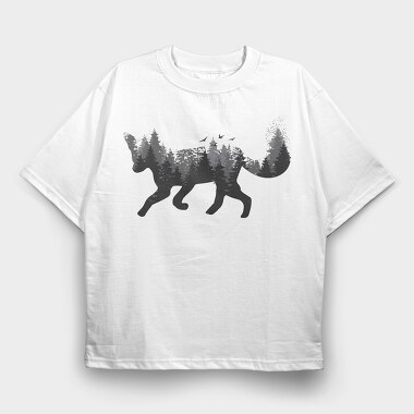Fox Forest, Tricou Oversize Barbati (Unisex)