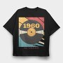 Vynil 60's, Tricou Oversize Barbati (Unisex)