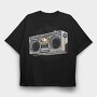 80's Radio, Tricou Oversize Barbati (Unisex)