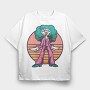 Dance Chicken, Tricou Oversize Barbati (Unisex)