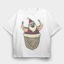Santa Pocket, Tricou Oversize Barbati (Unisex)