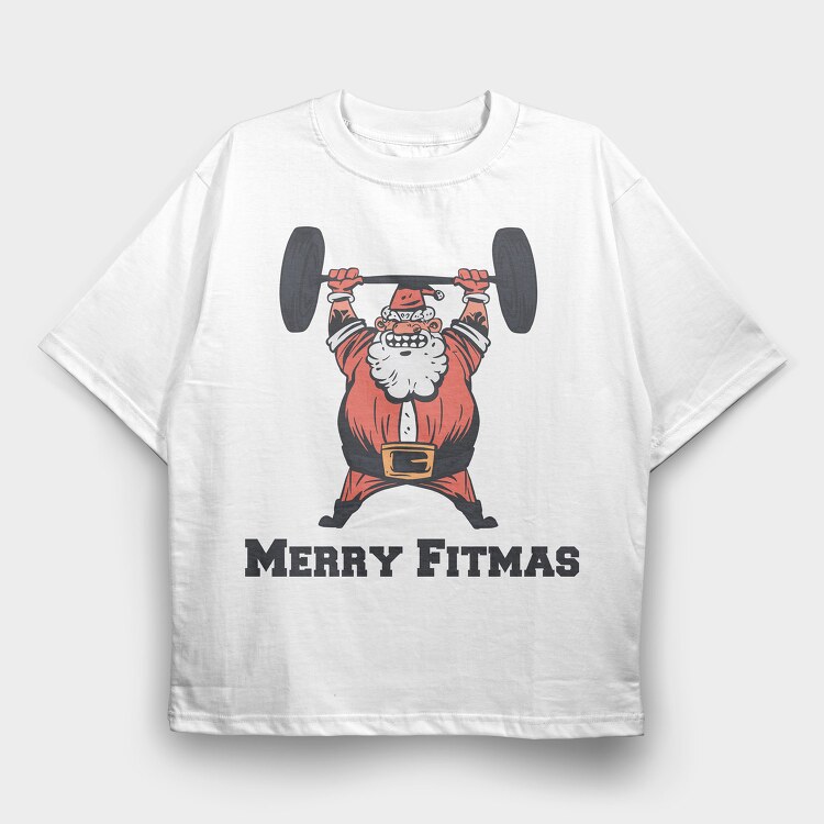 Santa Weight, Tricou Oversize Barbati (Unisex)