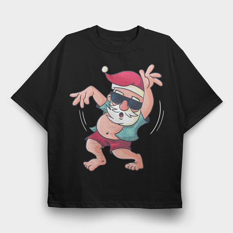 Santa Dancing, Tricou Oversize Barbati (Unisex)