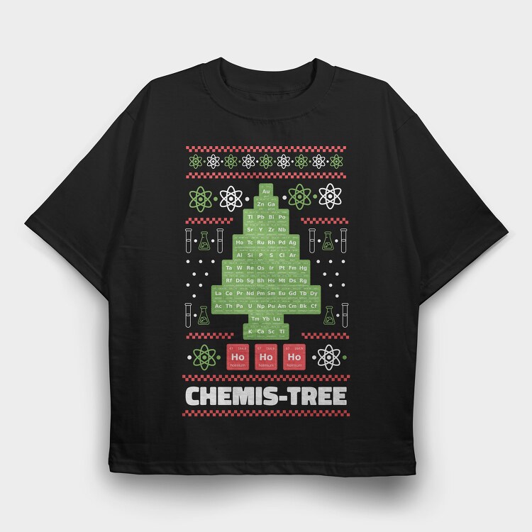 Chemis Tree, Tricou Oversize Barbati (Unisex)