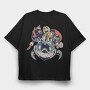 Halloween Cartoons, Tricou Oversize Barbati (Unisex)