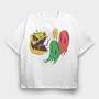 Pumpkin Ghosts, Tricou Oversize Barbati (Unisex)