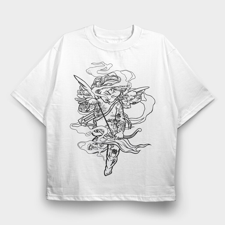 Cupidon, Tricou Oversize Barbati (Unisex)