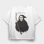 Grim Reaper Skull, Tricou Oversize Barbati (Unisex)