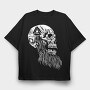 Viking Skull, Tricou Oversize Barbati (Unisex)