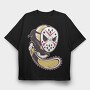 Grim Reaper Hockey Mask, Tricou Oversize Barbati (Unisex)