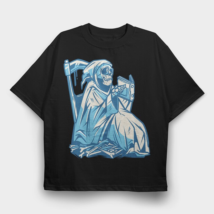 Reaper Reading, Tricou Oversize Barbati (Unisex)