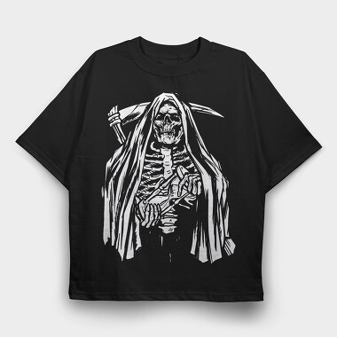Skeleton 2, Tricou Oversize Barbati (Unisex)