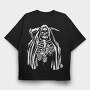 Skeleton 2, Tricou Oversize Barbati (Unisex)