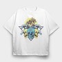 Skulls Palms Triangle, Tricou Oversize Barbati (Unisex)
