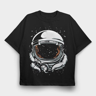 Astronaut Abstract, Tricou Oversize Barbati (Unisex)
