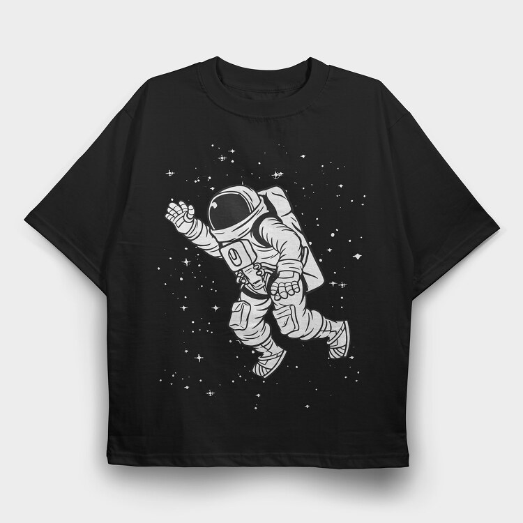 Astronaut, Tricou Oversize Barbati (Unisex)