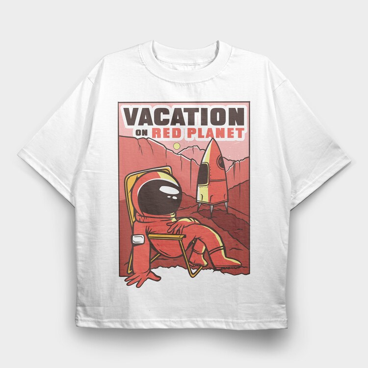Marsvacations, Tricou Oversize Barbati (Unisex)