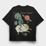 Alien On Sheep, Tricou Oversize Barbati (Unisex)