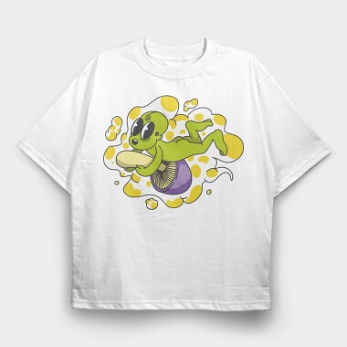 Mushroom Alien, Tricou Oversize Barbati (Unisex)