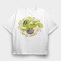 Mushroom Alien, Tricou Oversize Barbati (Unisex)