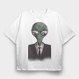 Alien Suit, Tricou Oversize Barbati (Unisex)