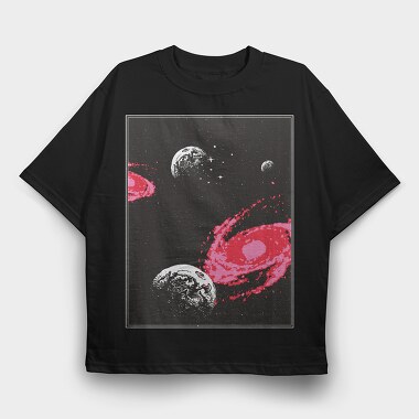Cosmos, Tricou Oversize Barbati (Unisex)