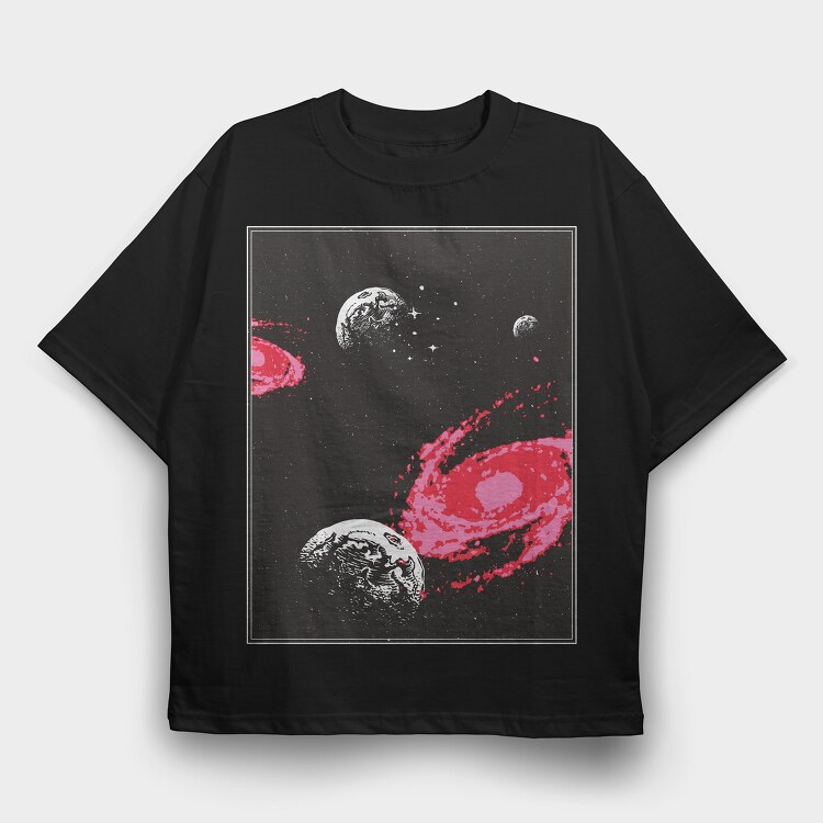 Cosmos, Tricou Oversize Barbati (Unisex)