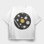 Solar System Record, Tricou Oversize Barbati (Unisex)