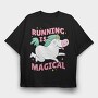 Running Is Magical, Tricou Oversize Barbati (Unisex)