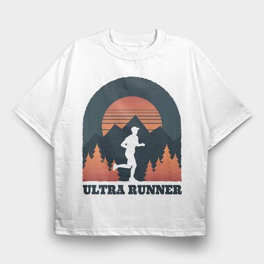 Ultra Runner, Tricou Oversize Barbati (Unisex)