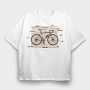 Bike Anatomy, Tricou Oversize Barbati (Unisex)