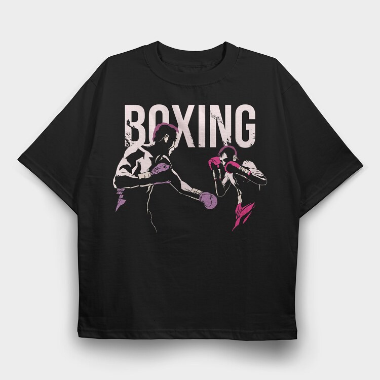 Boxing, Tricou Oversize Barbati (Unisex)