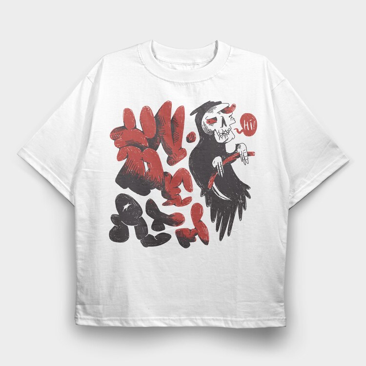 Funny Afterlife 01, Tricou Oversize Barbati (Unisex)