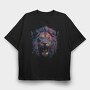 Lion Colors, Tricou Oversize Barbati (Unisex)