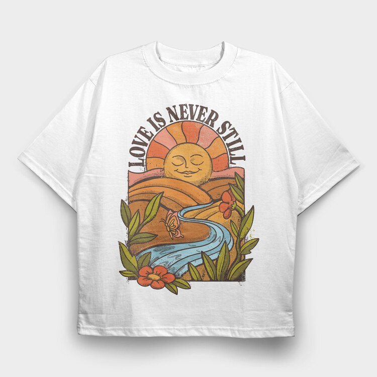 Paz Mental Vintage 02, Tricou Oversize Barbati (Unisex)