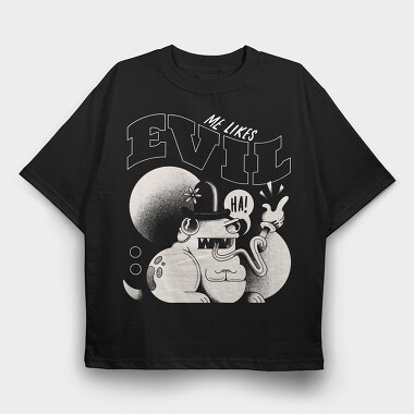 Retro Villains 01, Tricou Oversize Barbati (Unisex)