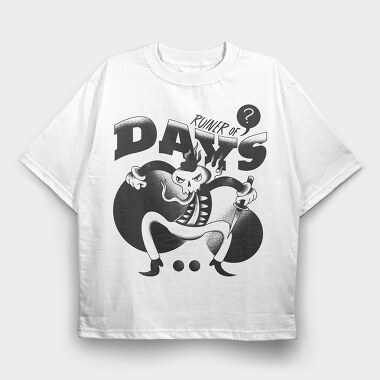 Retro Villains 03, Tricou Oversize Barbati (Unisex)