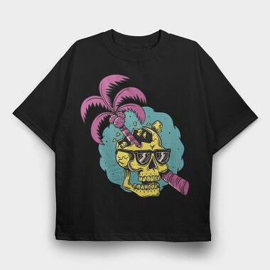 Skull Cracking, Tricou Oversize Barbati (Unisex)
