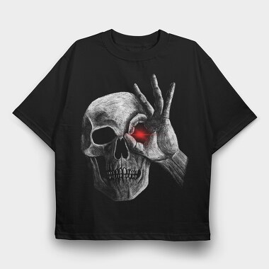 Skull Face, Tricou Oversize Barbati (Unisex)