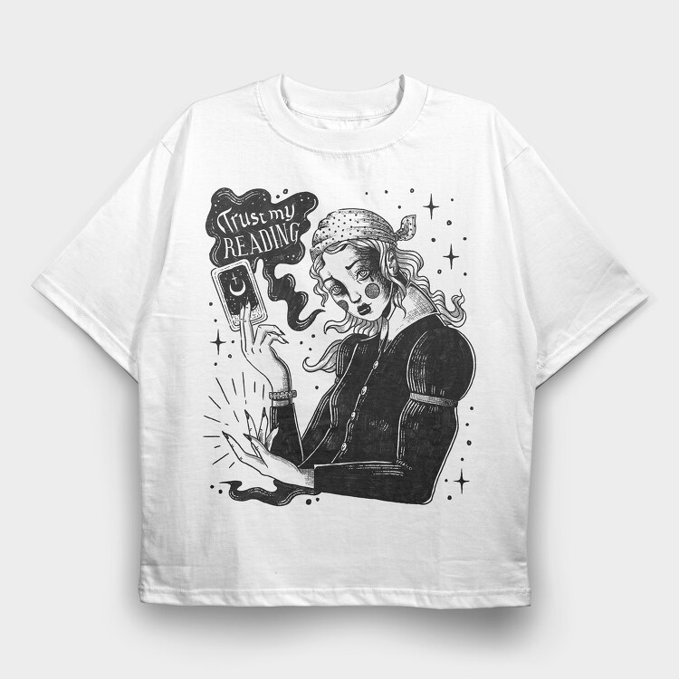 Witch 03, Tricou Oversize Barbati (Unisex)