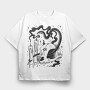 Witch 10, Tricou Oversize Barbati (Unisex)